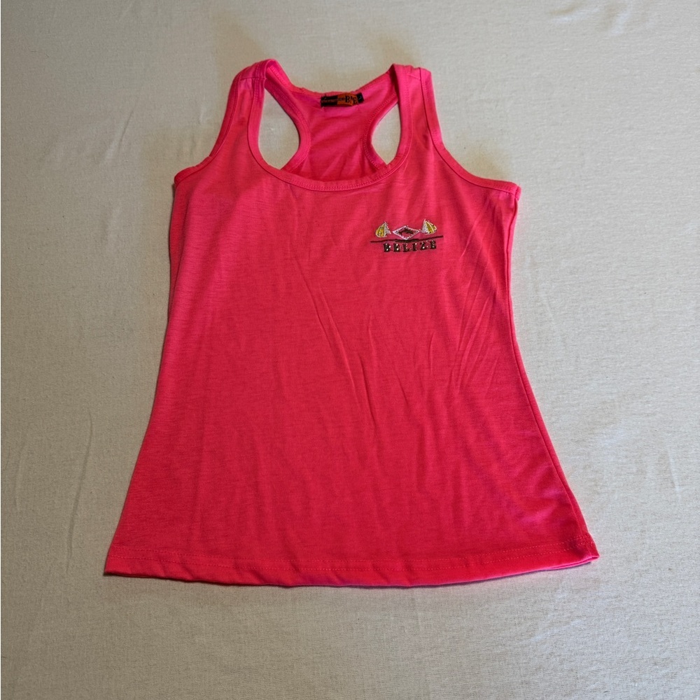 BNE Red Fitted Cut Out‎ Tank Top Women Size Large